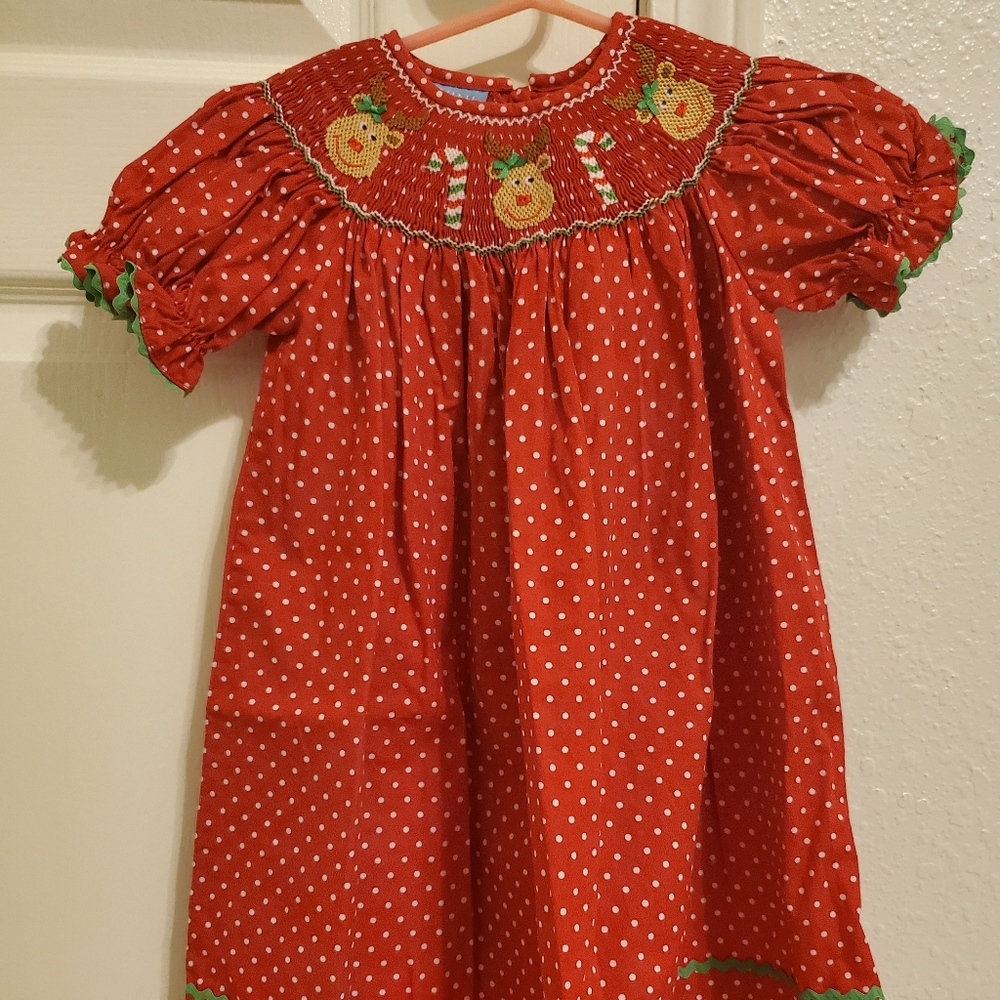 Smocked Christmas dress